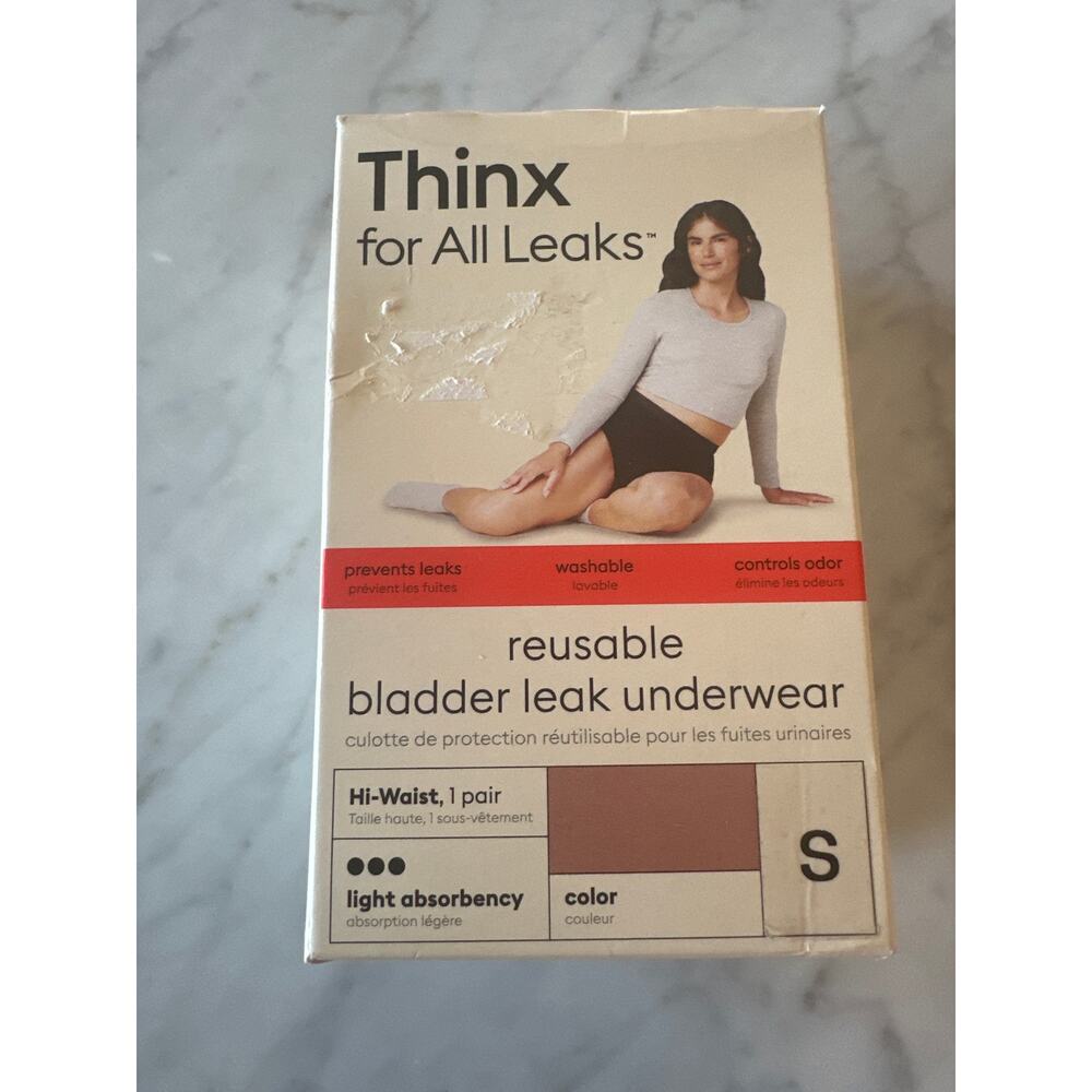 Thinx Reusable Bladder Leak Underwear, Tan, Small